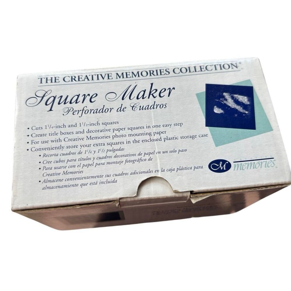Creative Memories 1 1/4 Inch And 1 1/2” Square Maker